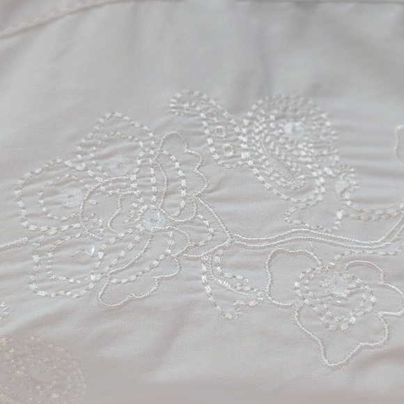 Gerry Weber Classic White Button Down Embroidered Tunic Shirt Size 14. NWOT - Picture 7 of 16